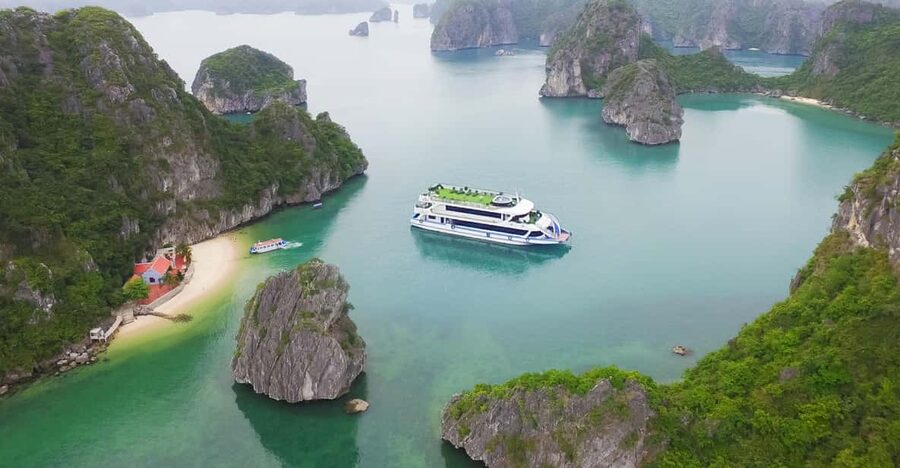Ha Long Bay 8 hours daily tour on LA CASTA DAILY CRUISE - The Hanoi ride and check-in at Tuan Chau