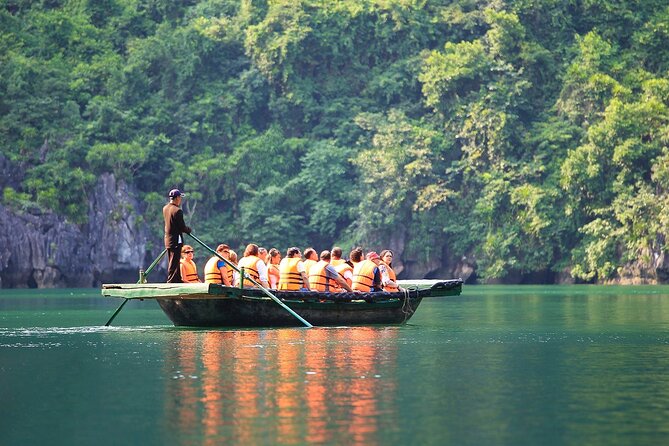 Ha Long Bay Cruise Day Tour - Cave, Kayaking, Swimming & Lunch - Hang Luon by kayak or bamboo boat