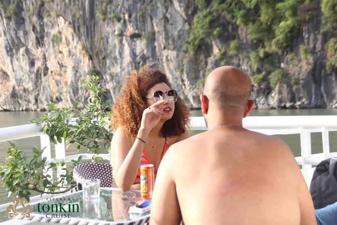 Ha Long Bay Cruise Day Tour with lunch, kayaking, surprise cave & titop island - Luon Cave area for kayaking or a bamboo boat