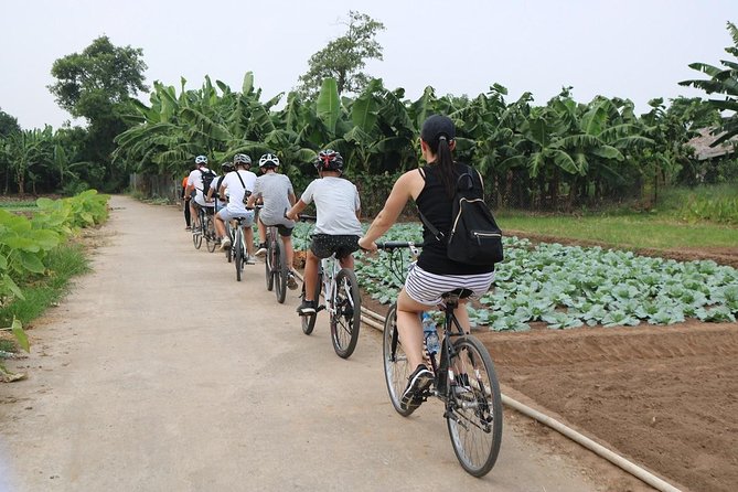 Half-Day Bicycle Tour Combine City & Countryside + Train Street - Long Bien Bridge, Hanoi’s great railway crossing