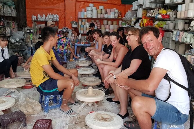 Half-day Explore Bat Trang Ceramic Village by Russian Jeep - Tea with an elderly Vietnamese couple