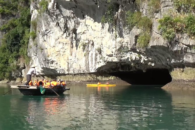 Halong 6 hours Boat tour with Cave, Kayak, lunch, transfer high-way from Hanoi - Boarding the shared cruise from Halong International Cruise Port