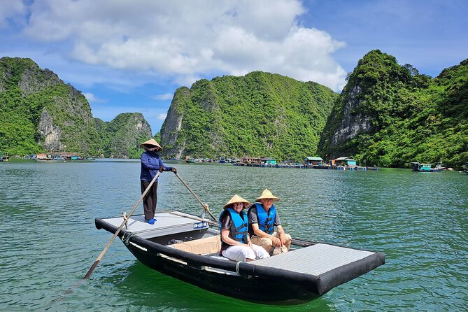 Halong & Bai Tu Long Luxury Day Tour - Fishing village & Kayak - Afternoon on the sundeck and sunset over Bai Tu Long Bay