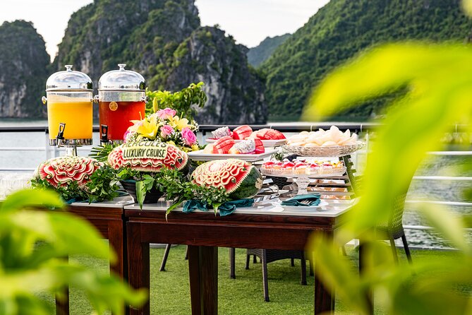 Halong bay 5star Cruise Day Trip: Buffet lunch & Limousine bus - Boarding at Tuan Chau Marina