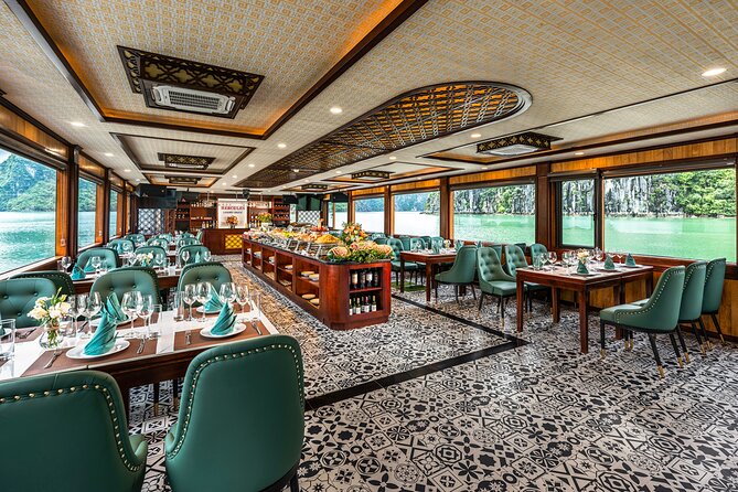 Halong bay 5star Cruise Day Trip: Buffet lunch & Limousine bus - Titop Island and the climb to the viewpoint
