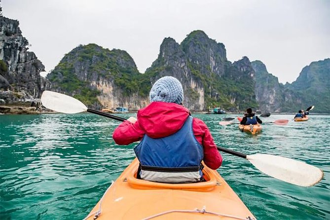 Halong Bay Cruise With Cave, Kayaking, Swimming - Buffet Lunch - Kayaking or bamboo boating at Luon Cave