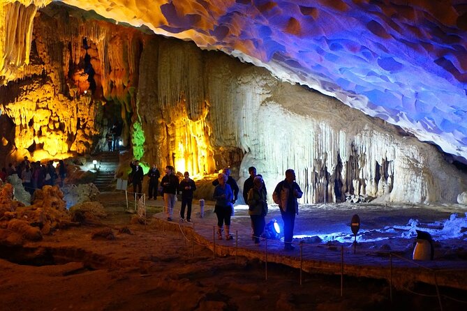 Halong Bay Day Tour 6Hour Deluxe Cruise Limousine Bus Small Group - Sung Sot Cave, the day’s biggest sight