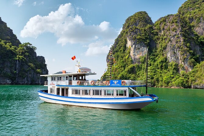 Halong Bay Day Tour With Titop Island, Cave, Kayak & Lunch - Lunch with Incense Burner and Fighting Cock Islets