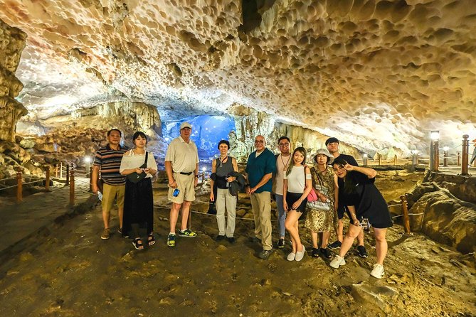 Halong Bay Full Day With Cave, Kayaking And Swimming - Walking through Sung Sot Cave