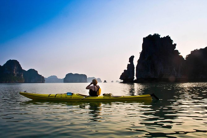Halong Bay Full Day With Cave, Kayaking And Swimming - Highway Transfer - Ti Top Island for swimming or the summit view