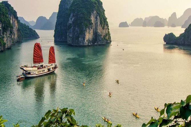 Halong Bay Full Day with Kayaking, Hiking viewpoint, Cave - Deluxe To Luxury - Titop Island and the 420-step viewpoint