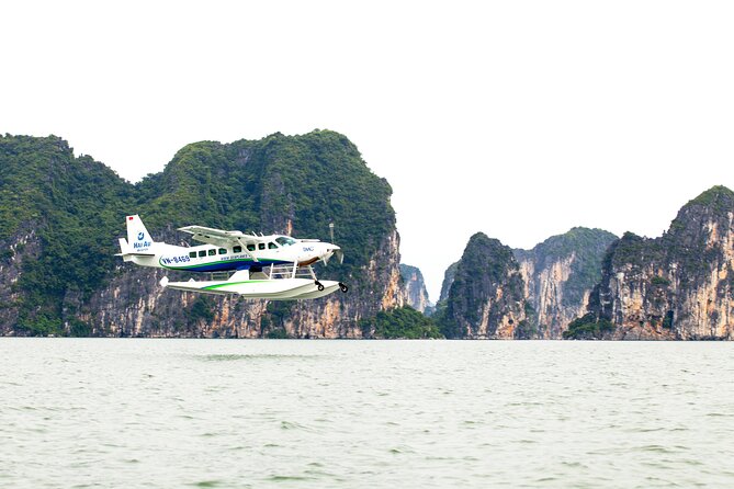 Halong Bay Sightseeing With Seaplane - Dau Be Island and its sheer cliffs