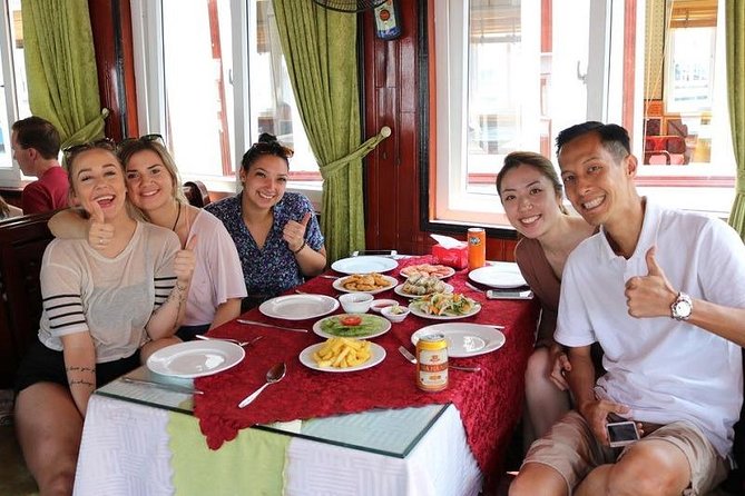 Halong Islands, Cave, Kayak, Bamboo Day Tour w Dragonfly Cruise - Kayak or bamboo boat for 45 minutes