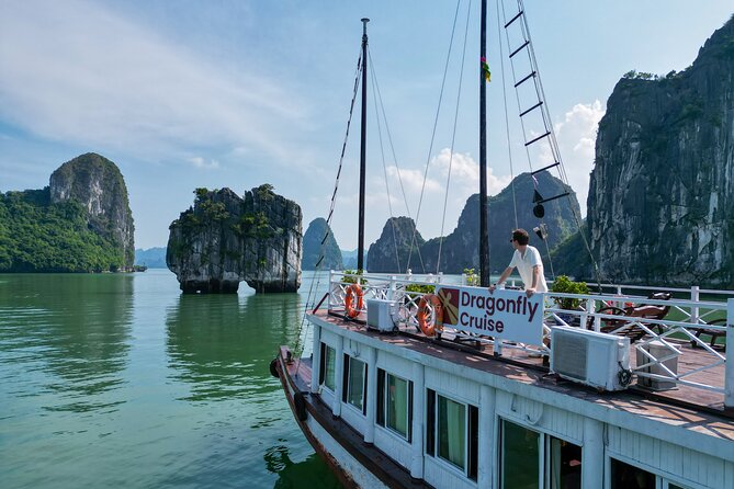 Halong Islands, Cave, Kayak, Bamboo Day Tour w Dragonfly Cruise - Tuan Chau Marina and the start of the cruise