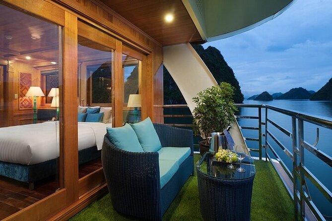 Halong Milalux 5 Star Cruise 2d1n,All inclusive,transfer - A two-day Halong Bay trip that feels like a real cruise