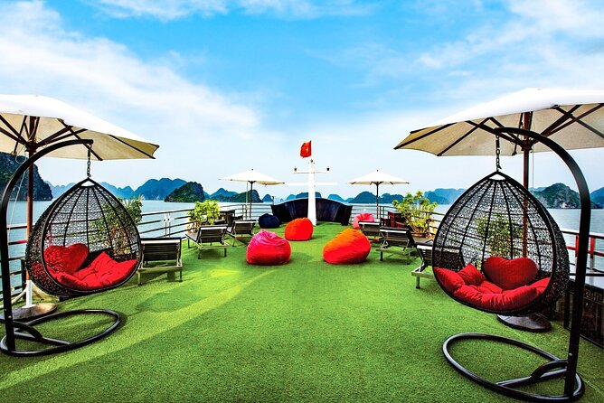 Halong Milalux 5 Star Cruise 2d1n,All inclusive,transfer - Hanoi pickup and the road to Tuan Chau Island