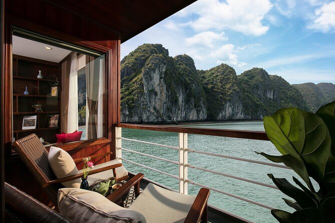 Halong Pandora 5 Star Cruise 2D1N-All Inclusive, cave, transfer - Cooking class, sunset drinks, and evening activities