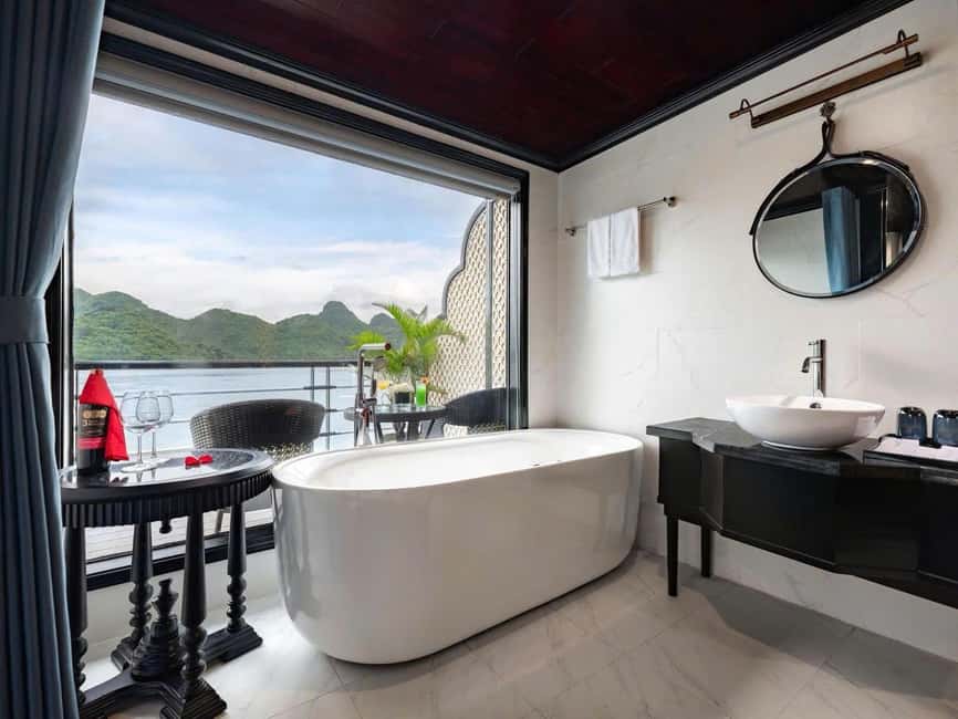 Hanoi: 2-Day Ha Long & Lan Ha Bay 5-Star Boat with Balcony - Sunset drinks and a Vietnamese cooking class