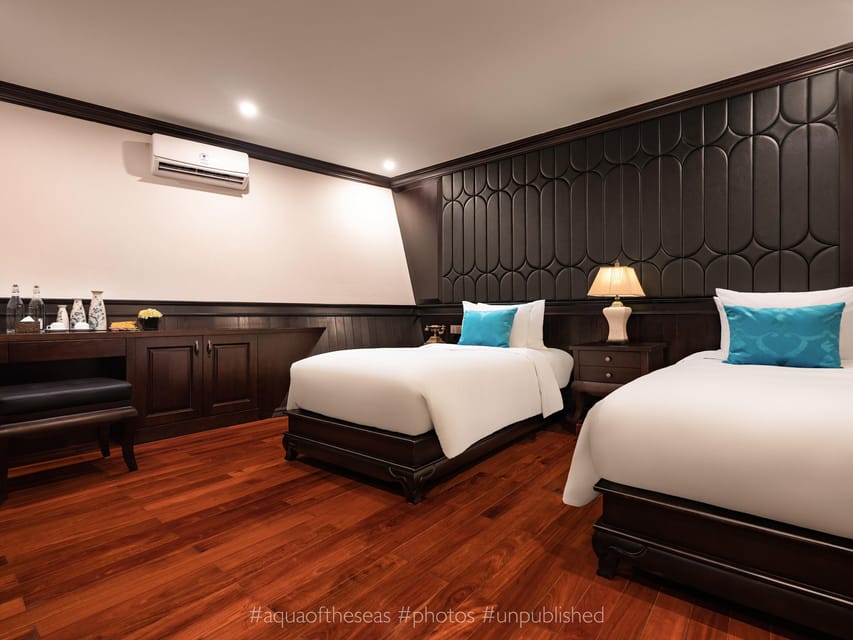 Hanoi: 2-Day Lan Ha & Halong Bay 5 Stars Cruise with Balcony - Food, rooms, and service aboard ship