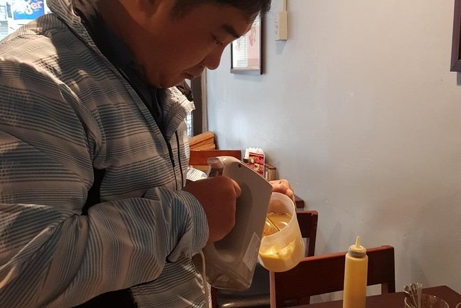 Hanoi Egg Coffee Making Course - Decorating the thick egg topping