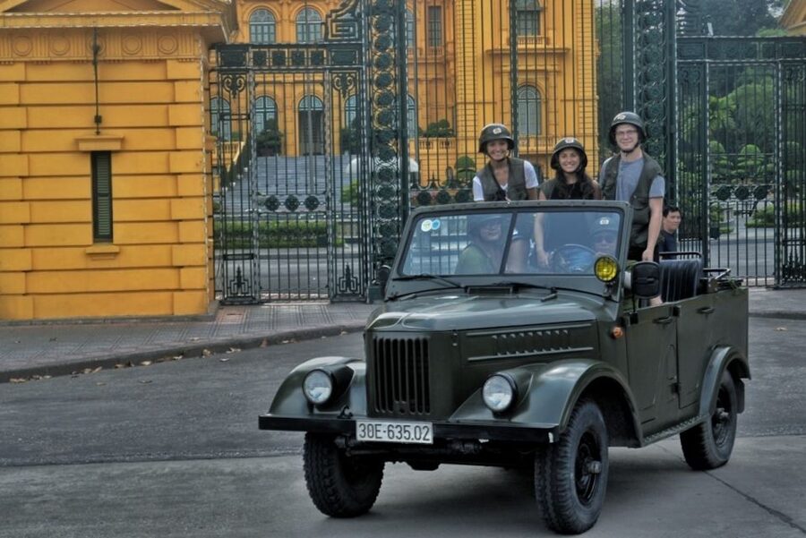 Hanoi Food, Culture, Sightseeing & Fun By Vietnam Army Jeep - The first ride shows ordinary Hanoi