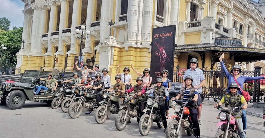 Hanoi Food, Culture, Sightseeing & Fun By Vintage Motorbike - Hanoi’s landmark circuit, from mausoleum to lakes
