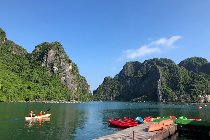Hanoi: Halong Bay Luxury Option – Titop, Surprise Cave, Kayak - Boarding at Tuan Chau or Sun Harbor