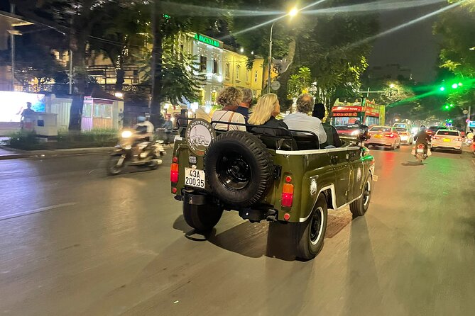 Hanoi Jeep By Night Street Food Tour and Train Street Experience - What the guide and group setup mean
