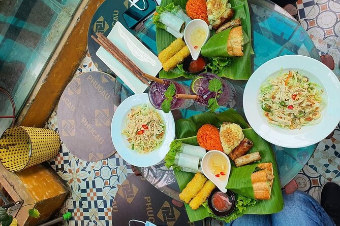 Hanoi Jeep Tour: Food, Culture and Fun by Vietnam Army Jeep - Vietnamese food at the café stop