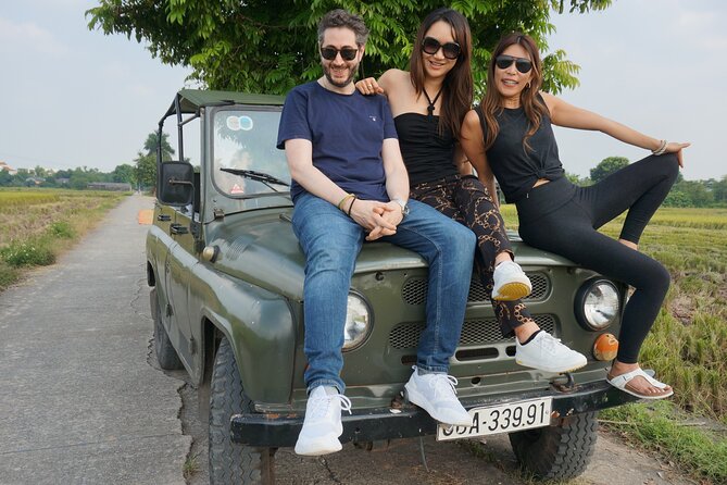 Hanoi Jeep Tours Led By Women: Hanoi Countryside By Legend Jeep - The road from Hanoi to the 800-year-old village