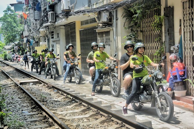 Hanoi Motorbike Tour: Food, Culture and Fun by Vintage Motorbike - Starting in the backstreets near Chợ Trời