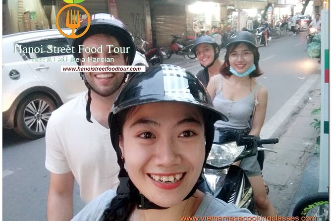 Hanoi old quarter sightseeing & street food eating by Motorcycle - Six to eight stops, with about 10 foods to try