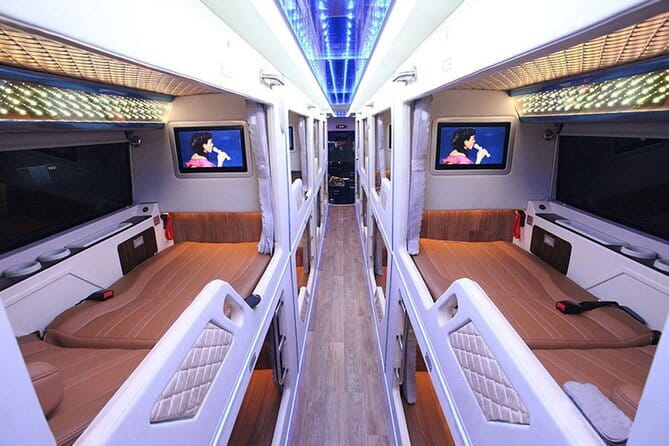 Hanoi to Sapa Bus - Private Cabin Bus - Inside the 22-bed sleeper bus