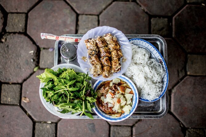 Hanoi Vegan Street Food Tour and Train Street - Bun cha chay near the Old City Gate