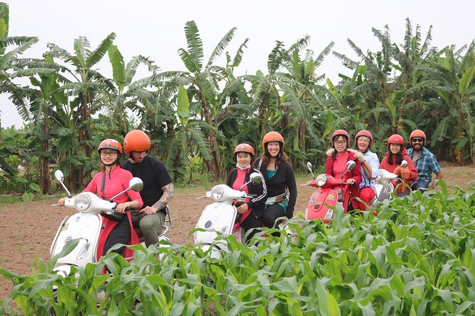 Hanoi Vespa Countryside Tour With Female Ao Dai Riders Half Day - Banana island and the working countryside