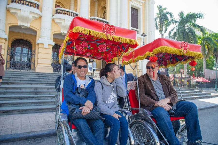 Hanoi Walking Street Food Tour & Cyclo Ride - The cyclo ride around the Old Quarter