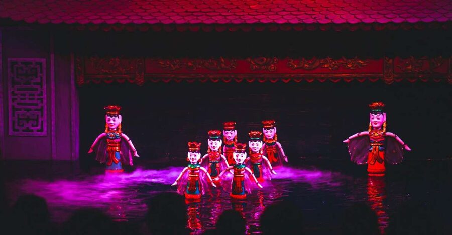 Hanoi: Water Puppet Show Ticket with Hotel Delivery Add-On - From rice paddies to the Thang Long stage