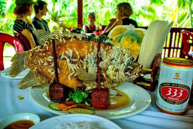 HCM:Mekong Delta Boat,Khotcake cooking Coconut Village,SmallGroup - Ben Tre coconut candy and bánh khọt