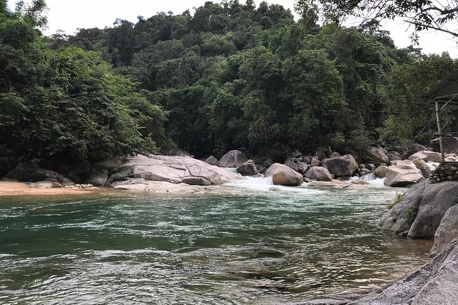 Hidden Hon Ba Nature Reserve Motorcycle Tour BBQ,Beer,Waterfall - A quiet waterfall and a three-hour mountain stop