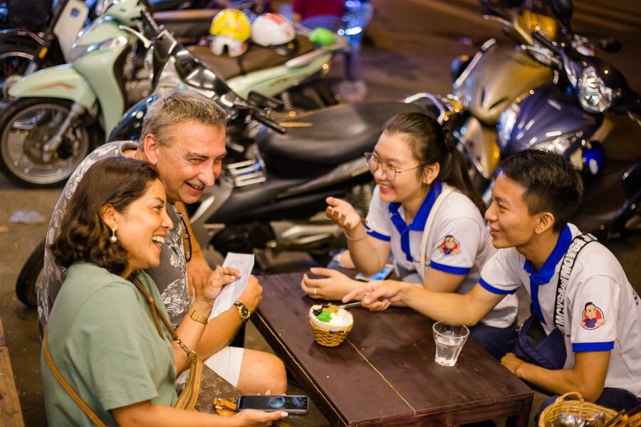 Ho Chi Minh City: Private Street Food Motorbike Tour - District 5, coconut ice cream, and the evening ride