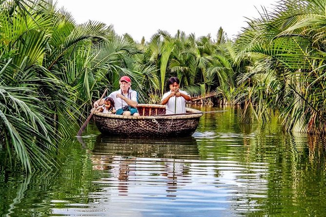 Hoi An Ancient Town And Countryside Tour Full Day - Bay Mau Coconut Forest and the round basket boat