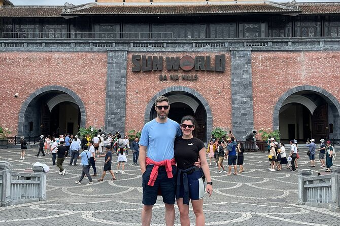 Hoi An/Da Nang guided tour to BANA HILLS with Cham Cham Travel - Golden Hand Bridge: the main photo stop