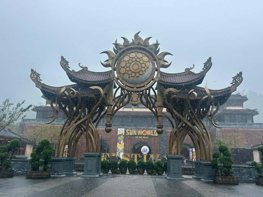 Hoi An: Golden Bridge, Marble Mt, & Lady Buddha Private Trip - The Golden Bridge at 1,414 meters