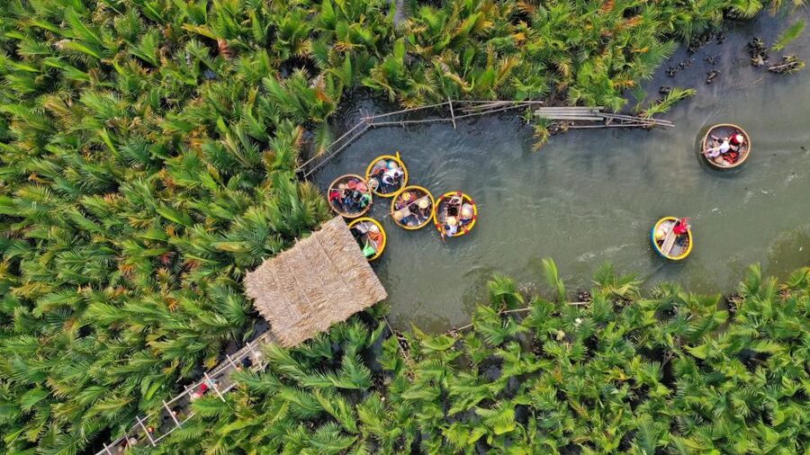 Hoi An: Hoi An Basket Boat Ride in Water Coconut Forest - The famous spinning basket boat