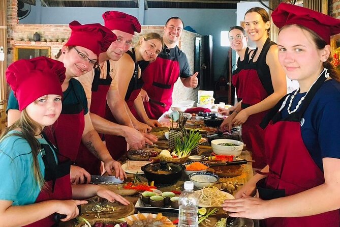 Hoi An Local Market and Vegetable Village Cooking Class - Cam Thanh: cooking, food, and possible basket boats