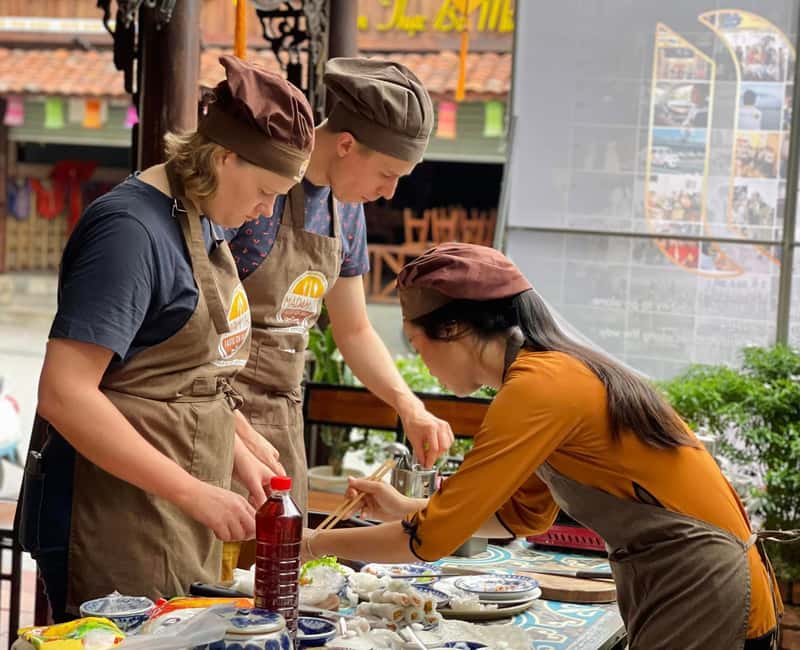 Hue City: Cyclo, Market Tour & Cooking Class at Madam Thu - The atmosphere at Madam Thu