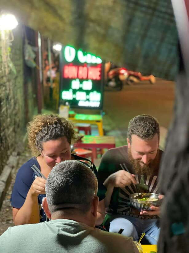 Hue: Guided Local Food Tour with Stories - Walking, scooters, and the nighttime route