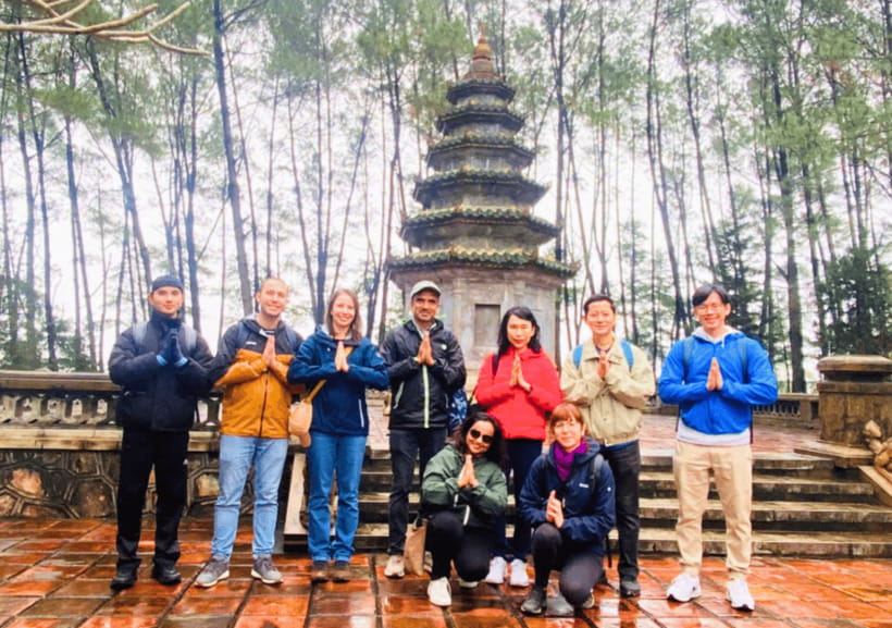 Hue Imperial Citadel, Tombs, Perfume River Boat Tour & Van - Thien Mu Pagoda and its seven-story tower
