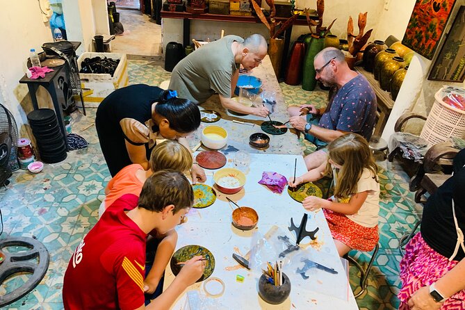 Incense Village, Hat Making & Lacquer Artisan Small Group Hanoi - Ha Thai lacquer village: painting with patience