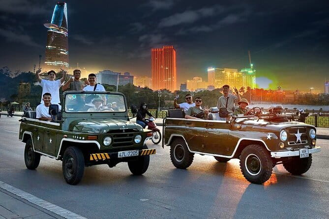 Jeep Tour Saigon By Night : FRESH SEAFOOD, STREET FOOD & SKY BAR - Five things to know before booking